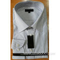 55%Polyester 45%Cotton Yarn-dyed Long-sleeved Shirt for Men